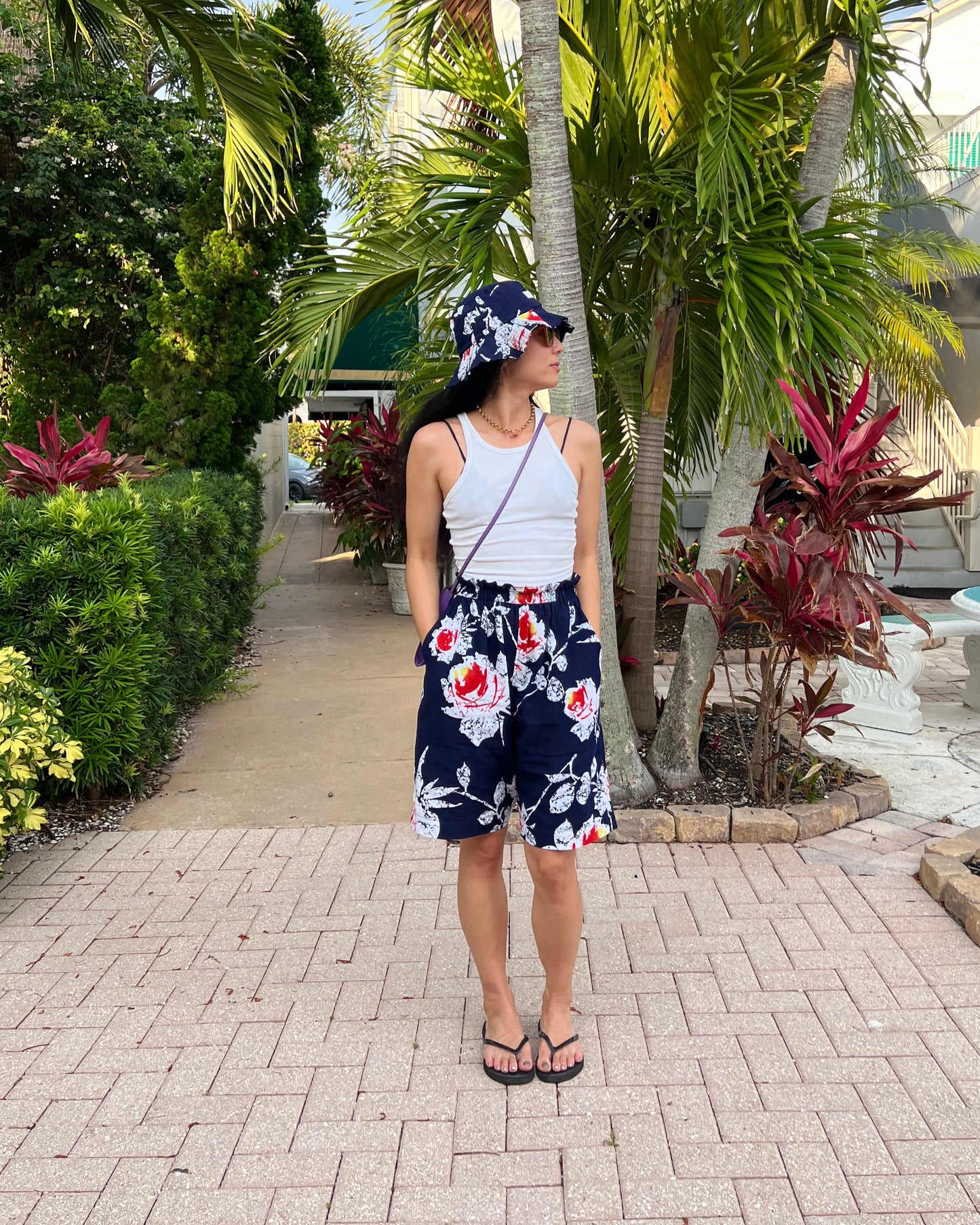 UPCYCLED YUKATA SHORTS・NATSU NO UMI 夏の海