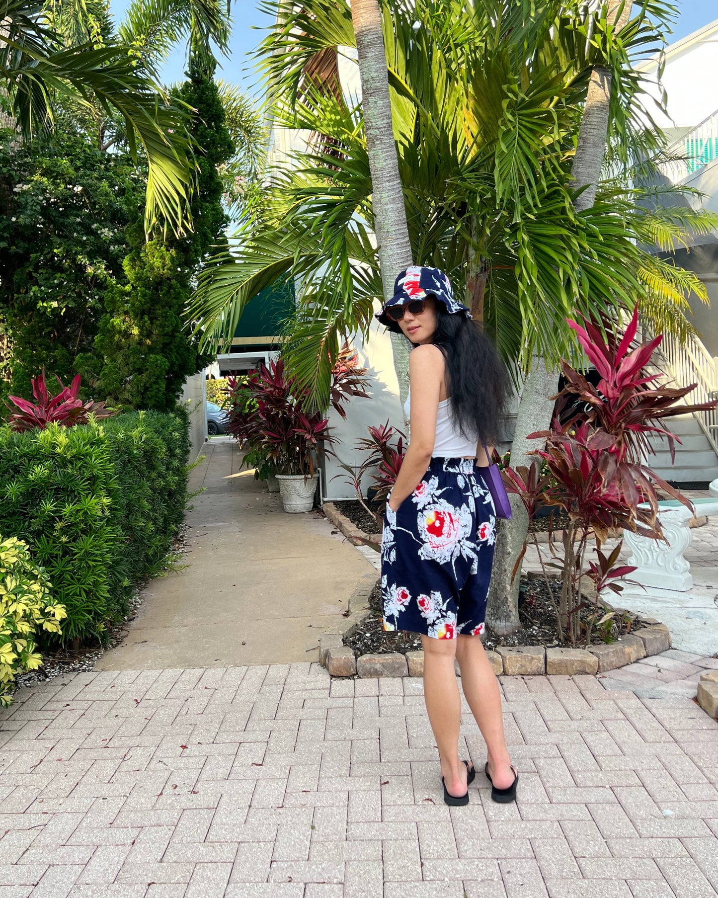 UPCYCLED YUKATA SHORTS・NATSU NO UMI 夏の海