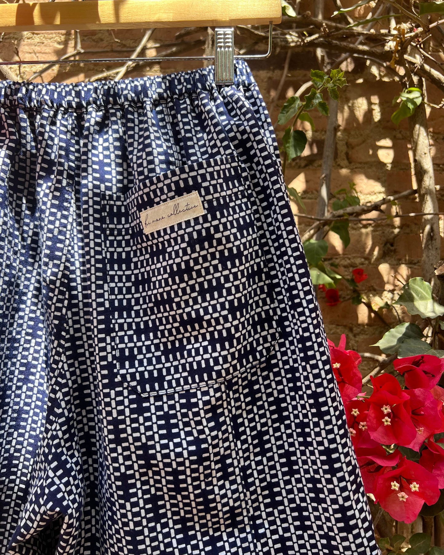 UPCYCLED YUKATA SHORTS・GEO