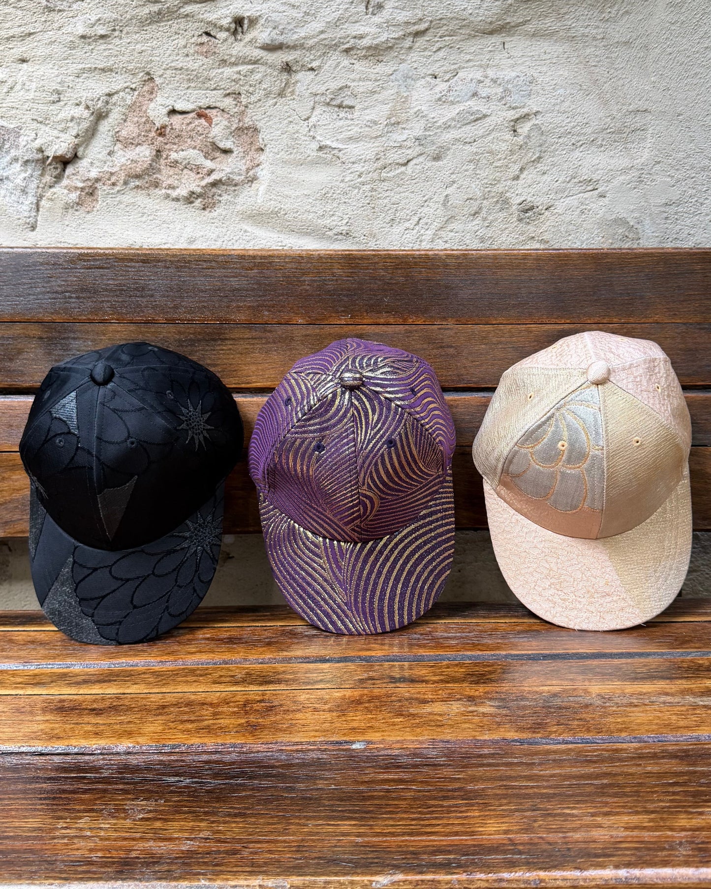 UPCYCLED OBI BASEBALL CAP・HANA 華