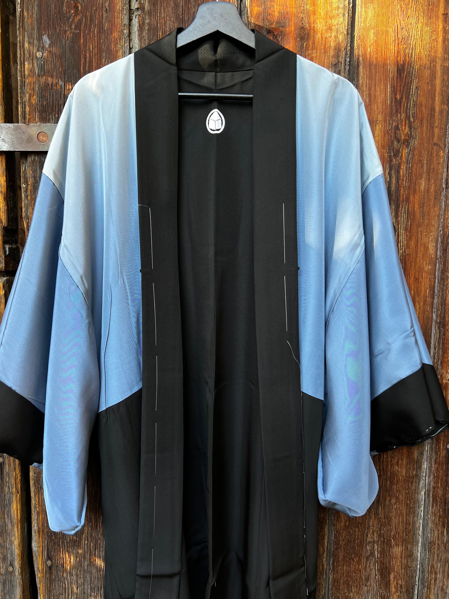 Vintage Reversible Men’s Silk Haori Jacket · BOKKEI 墨景