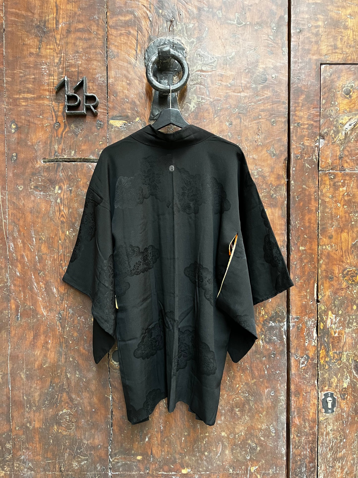 Vintage Partial Shibori Silk Haori Jacket · YŪHI 夕陽
