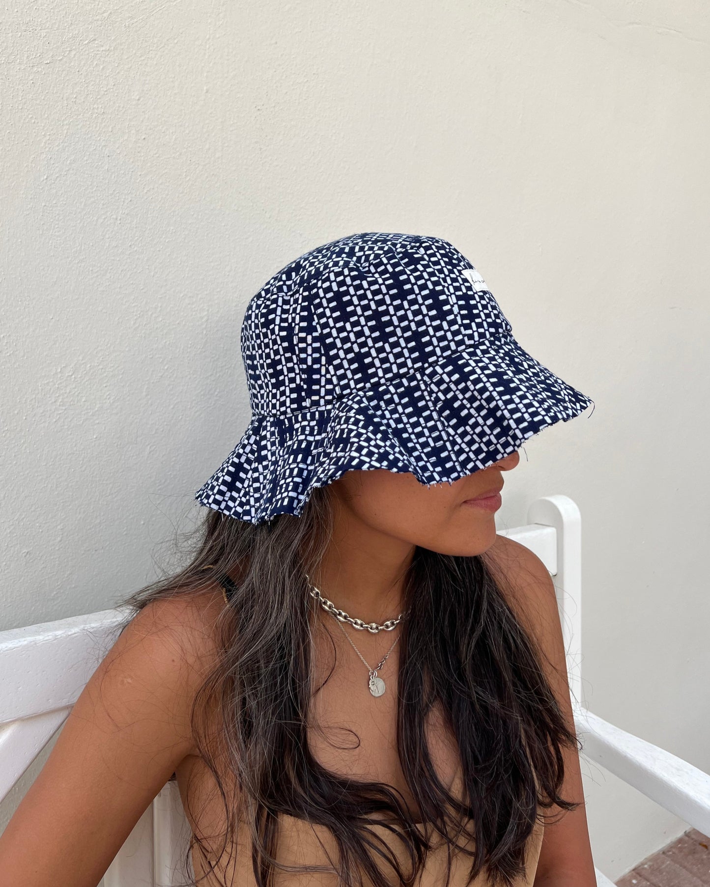 UPCYCLED YUKATA SUMMER HAT・GEO