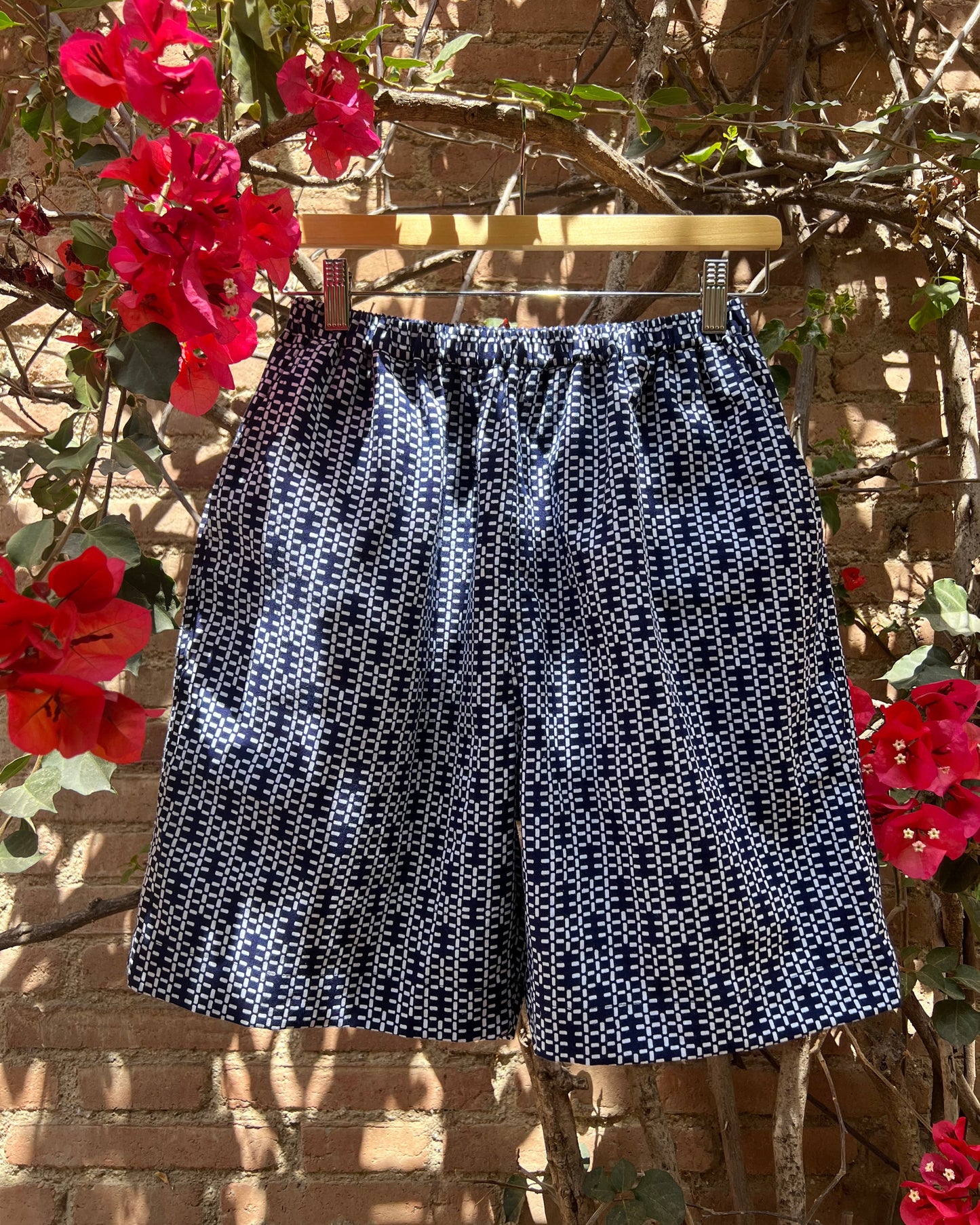 UPCYCLED YUKATA SHORTS・GEO