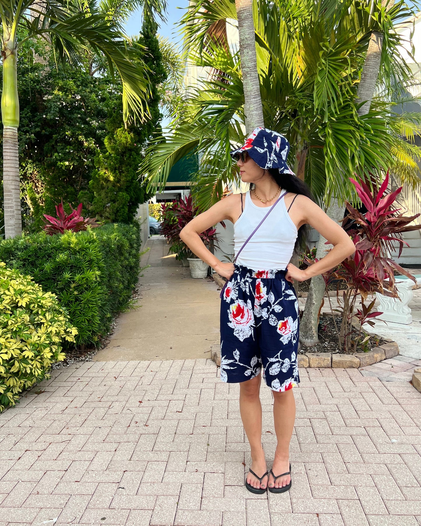 UPCYCLED YUKATA SHORTS・NATSU NO UMI 夏の海