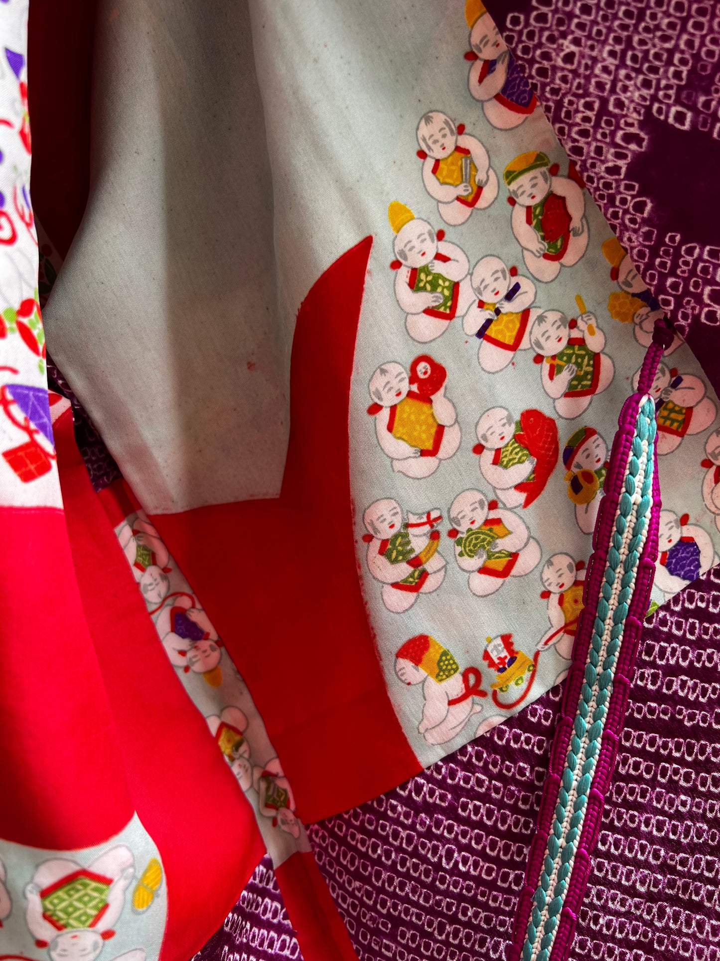 Antique Shibori Haori・Purple BUDOU AME ぶどう飴