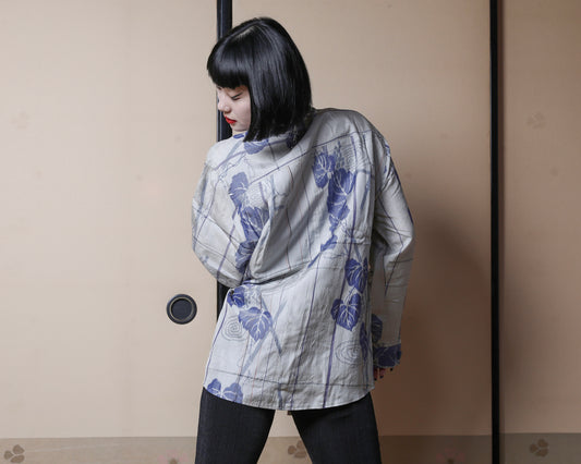 UPCYCLED KIMONO SHIRT・ASAGAO 朝顔