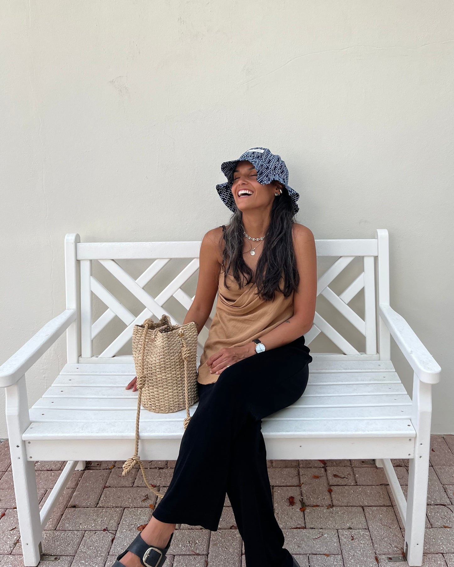 UPCYCLED YUKATA SOMBRERO DE VERANO・GEO