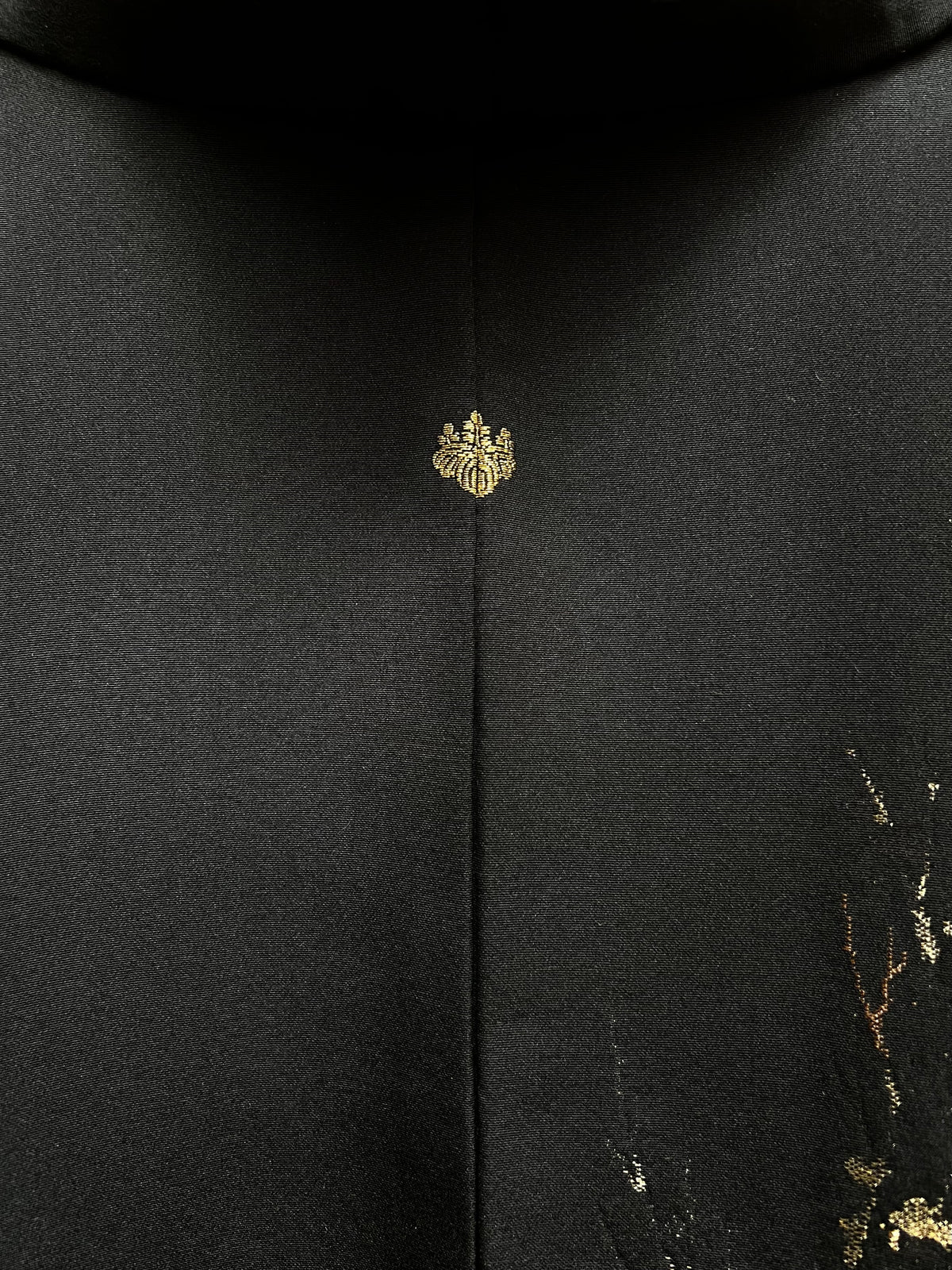 CHAQUETA HAORI VINTAGE DE SEDA・KINSEN 金扇