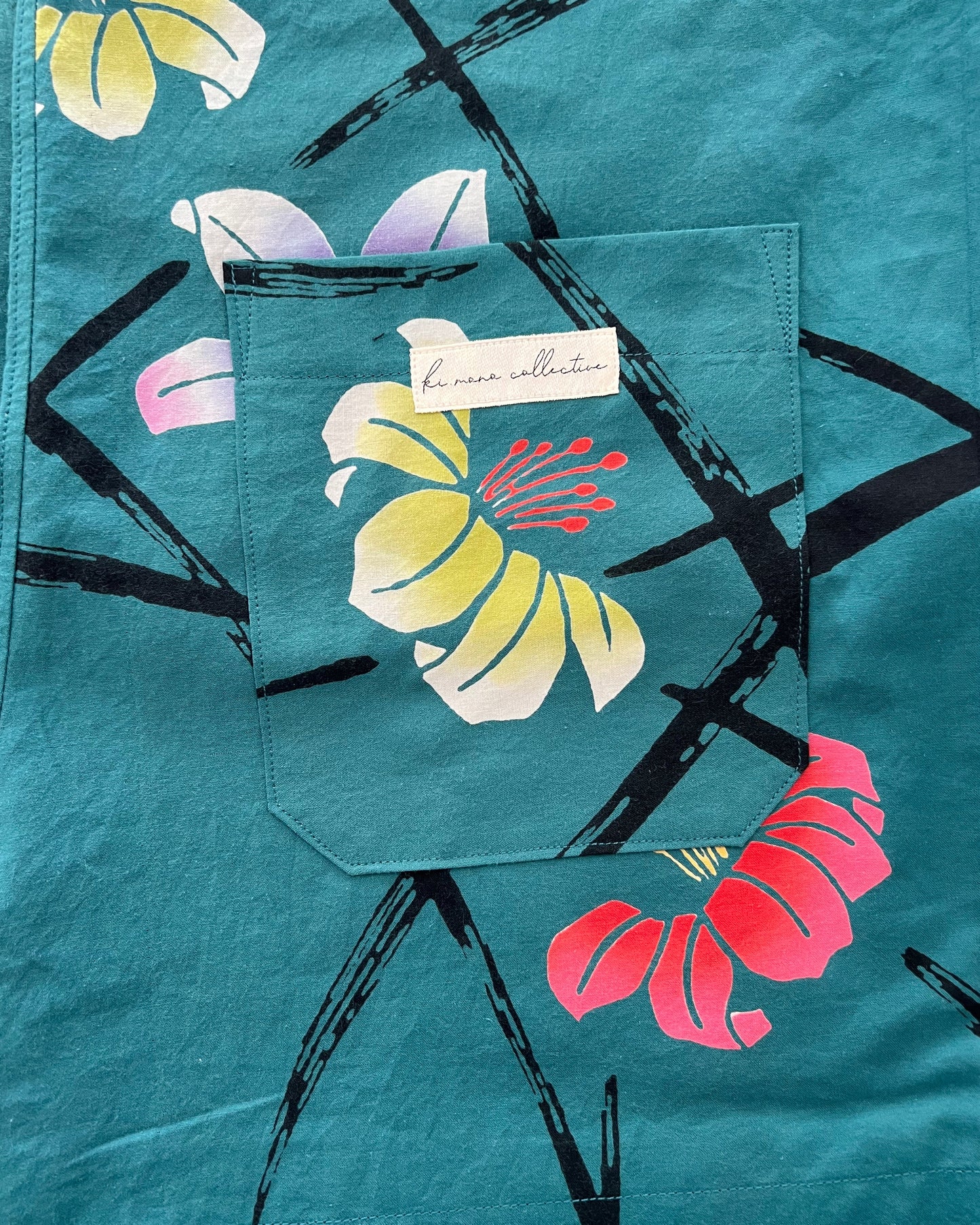 UPCYCLED YUKATA SHORTS・GRIGARI-KUN ガリガリ君