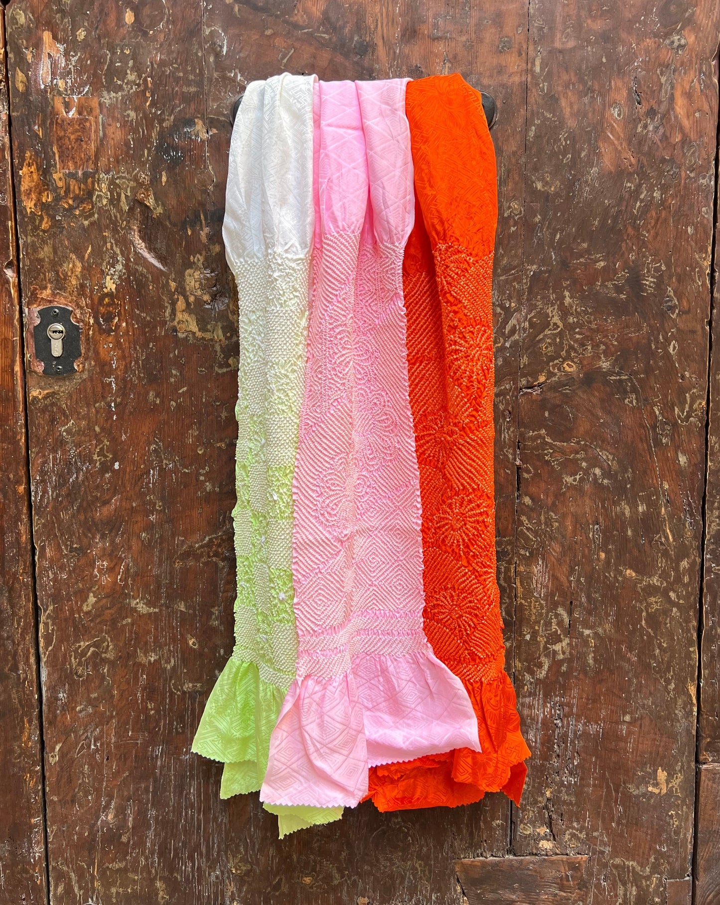 SILK OBIAGE / SCARF・SAKURA HANAGARA 花柄