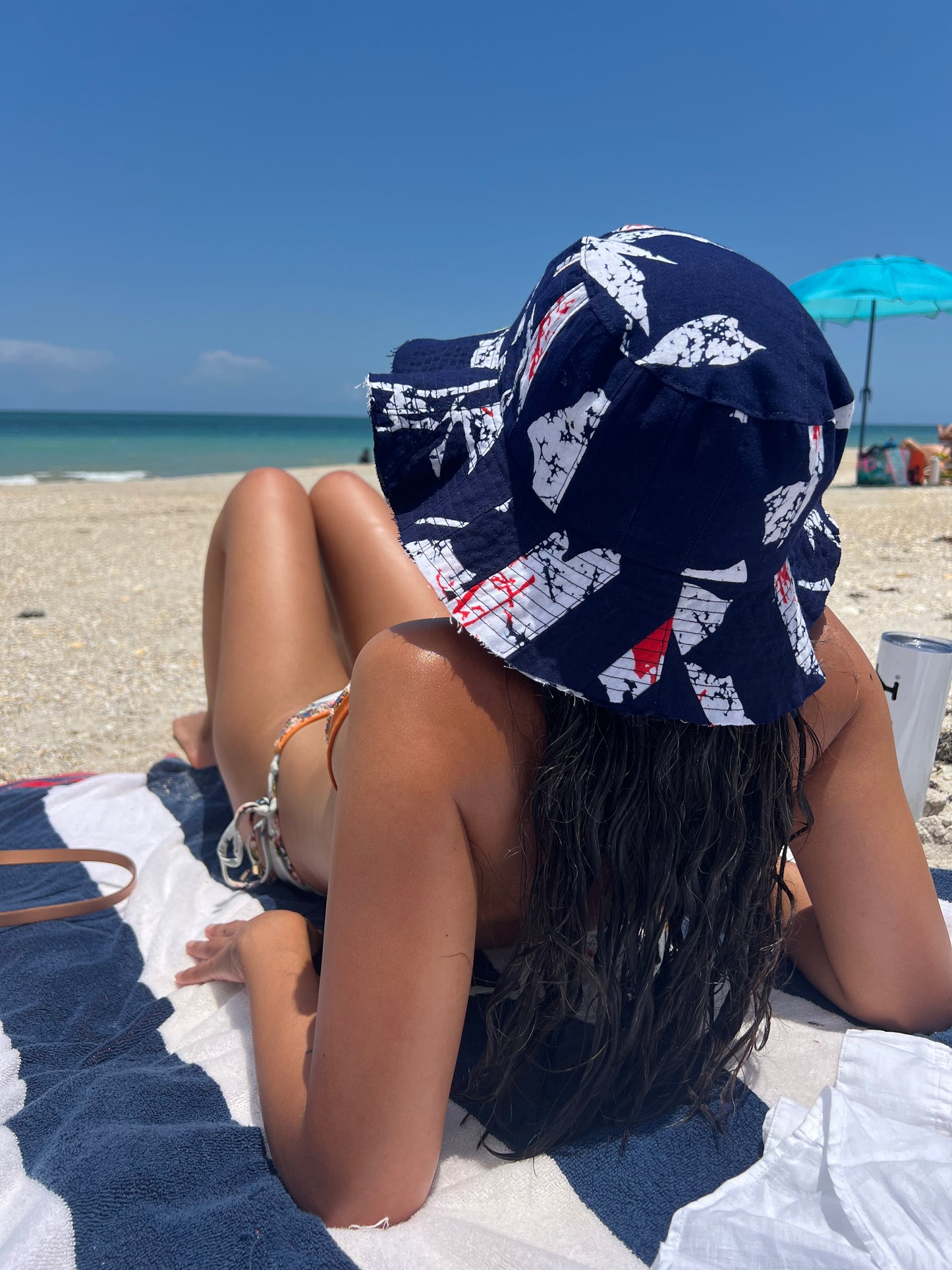 UPCYCLED YUKATA SUMMER HAT・NATSU 夏