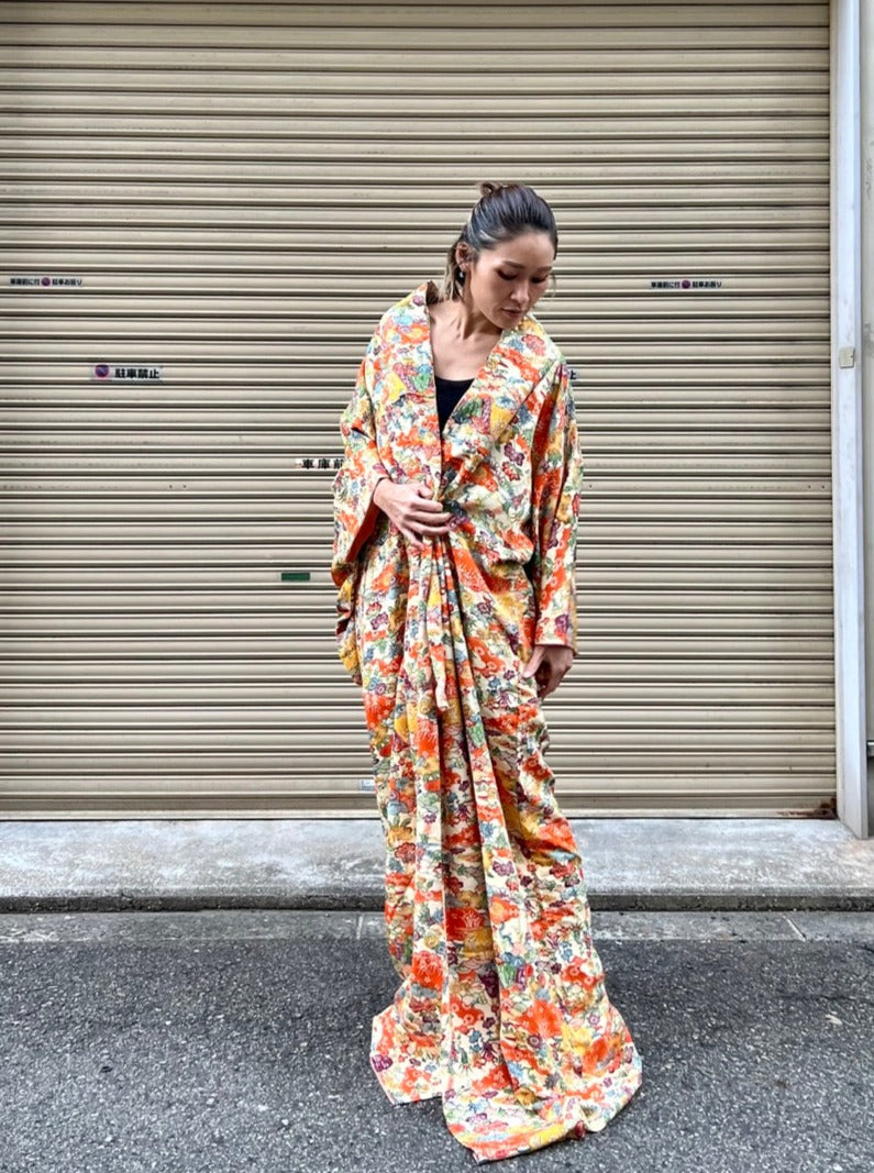 FULL LENGTH KIMONO • AKI NO HANA KOMON 秋の花小紋