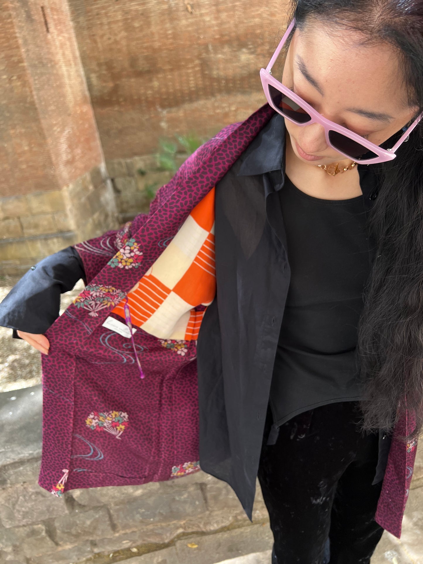 Haori antiguo ・HANA SENNSU 花扇子