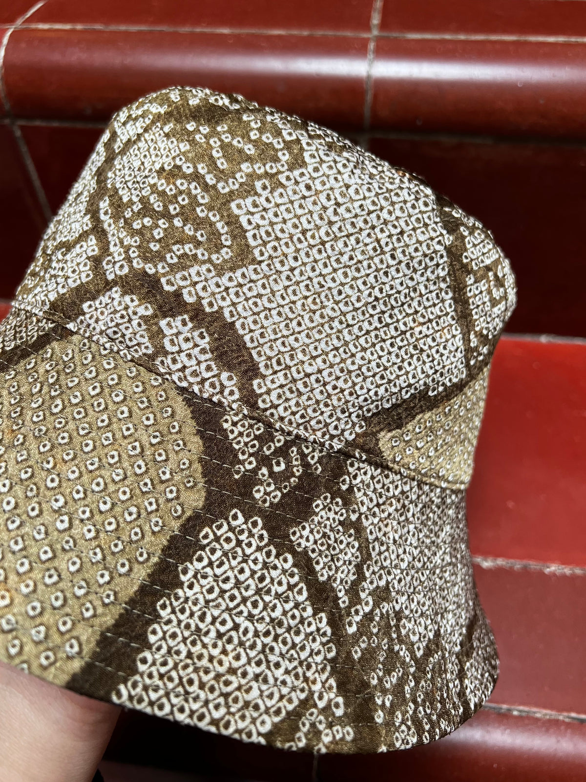 UPCYCLED KIMONO BUCKET HAT・SHIKKOKU NO HOSHI 漆黒の星