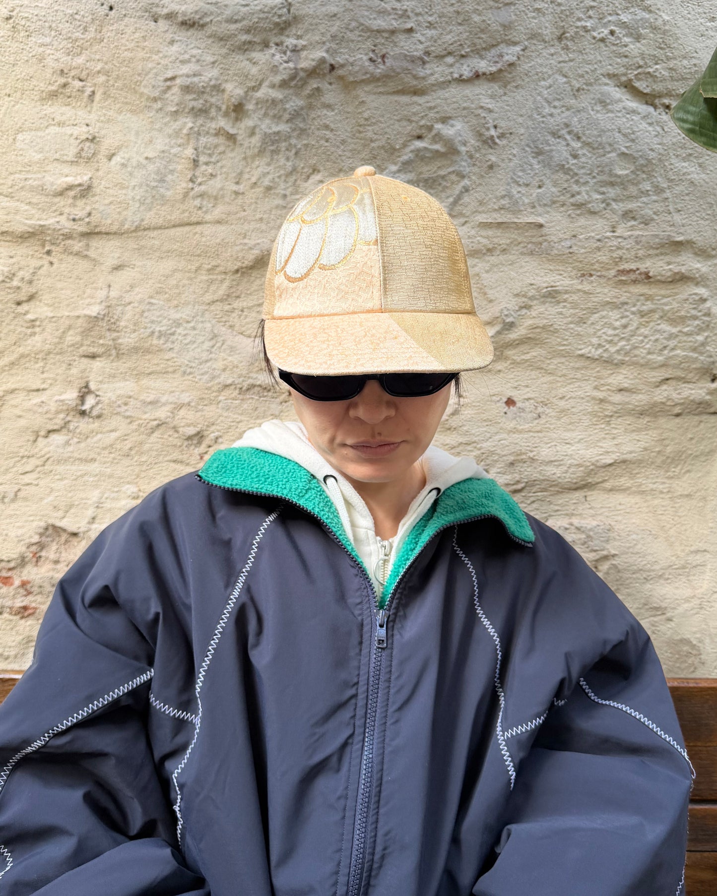 UPCYCLED OBI BASEBALL CAP・HANA 華