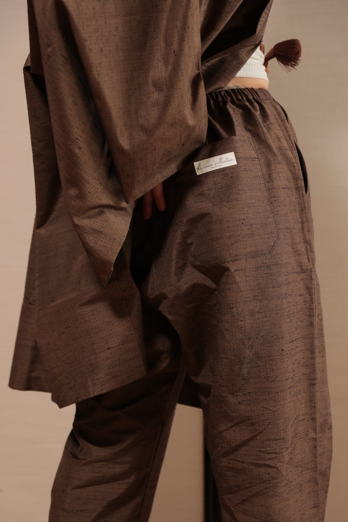 UPDATE Haori x Upcycled Kimono Pants Set・TORA 虎