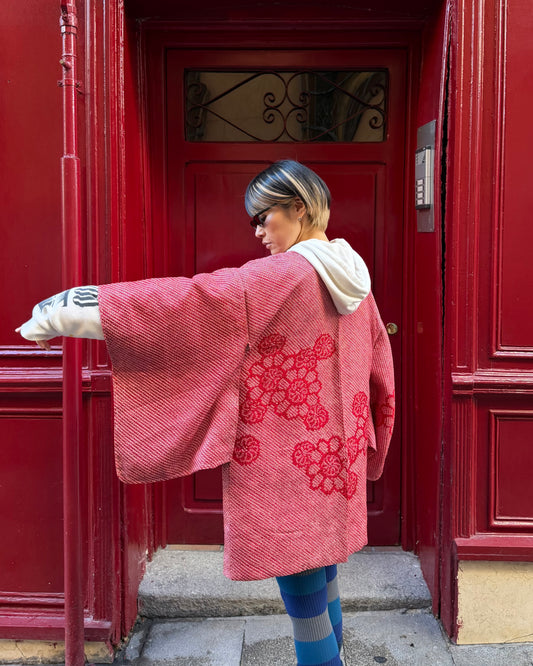 SHIBORI HAORI・RINGO-AME 林檎飴