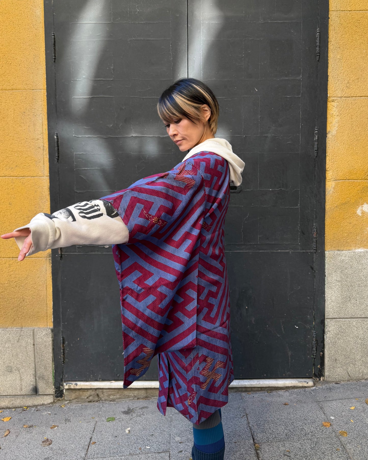 ANTIQUE HAORI・MANZIGARA マンジ柄