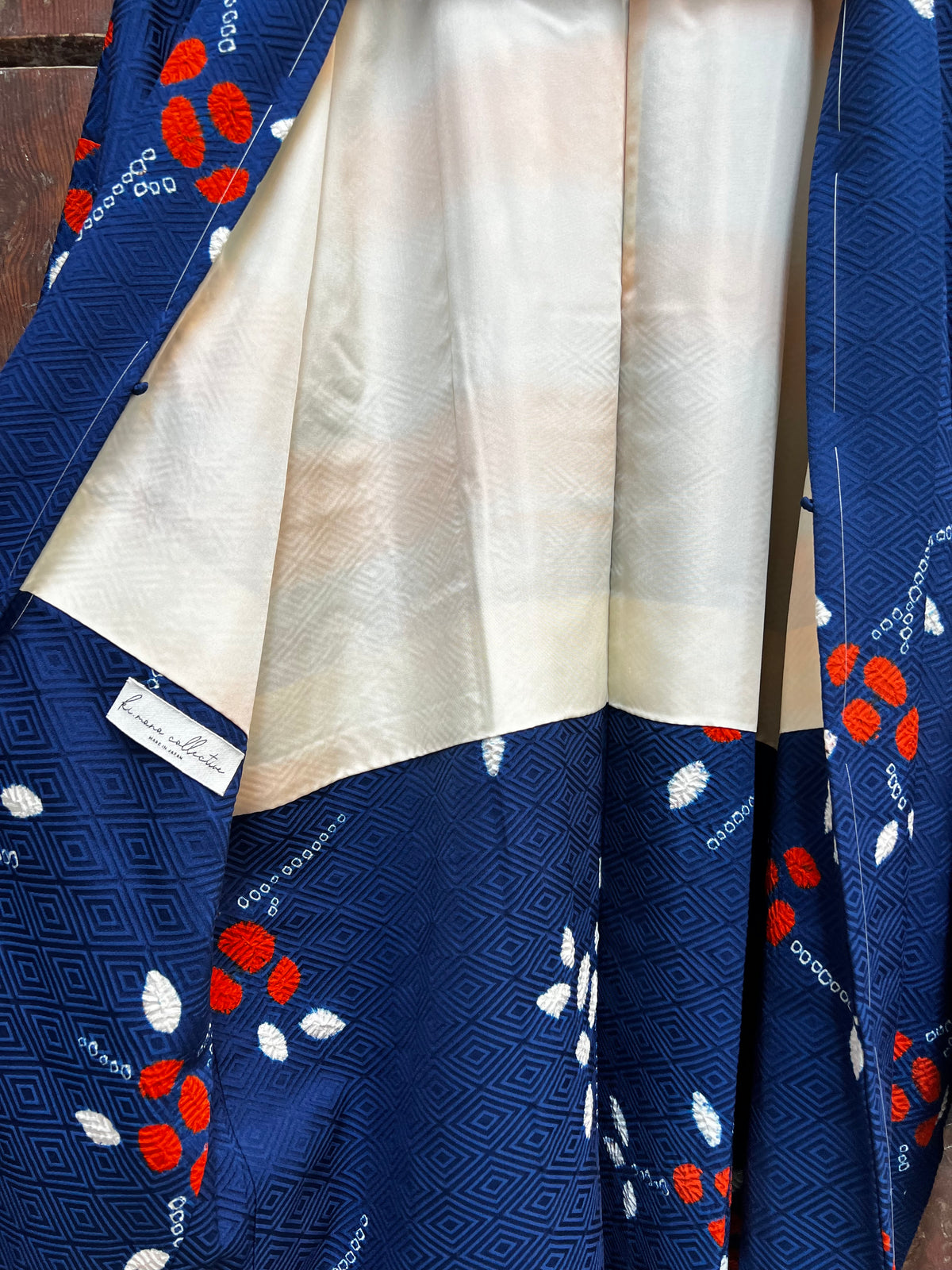 Vintage Partial Shibori Silk Haori Jacket · AIKOMACHI・藍小町