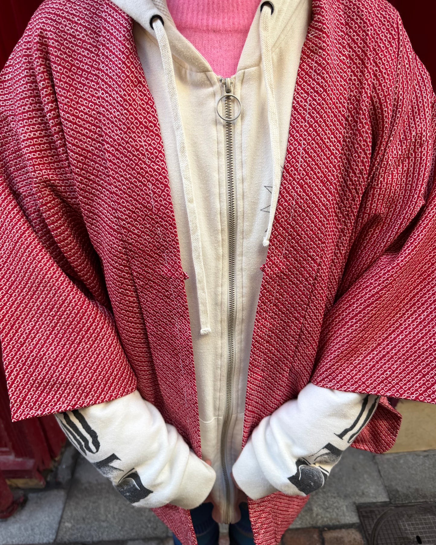 SHIBORI HAORI・RINGO-AME 林檎飴