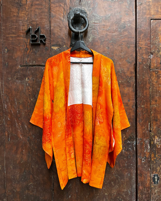 CHAQUETA HAORI VINTAGE DE SEDA・KAGEROU 陽炎