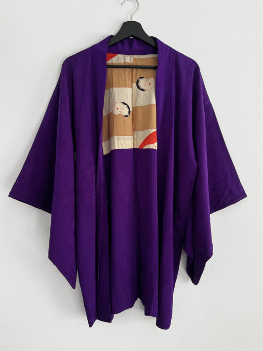 Antique Silk Haori Jacket・SHION・紫苑