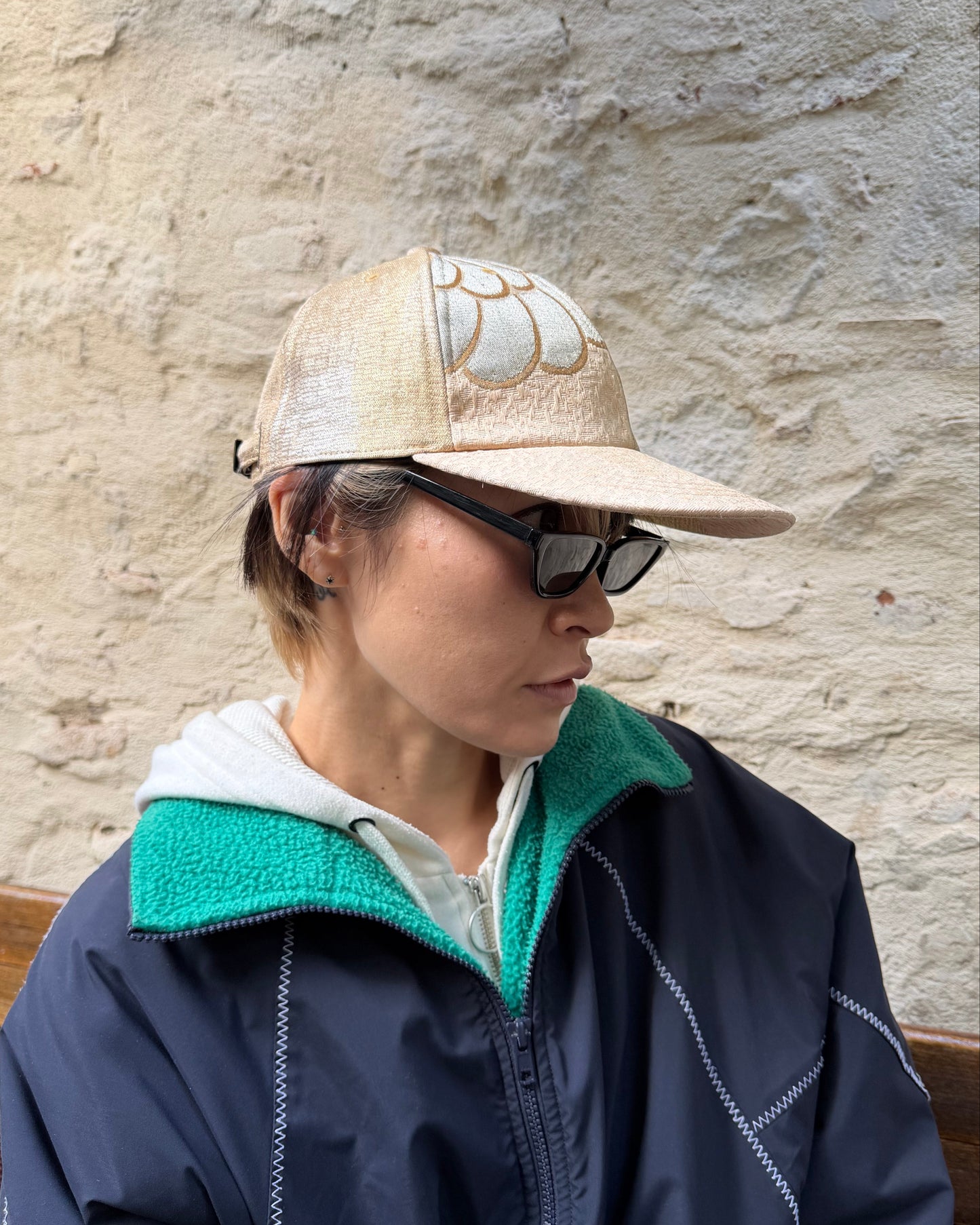 UPCYCLED OBI BASEBALL CAP・HANA 華