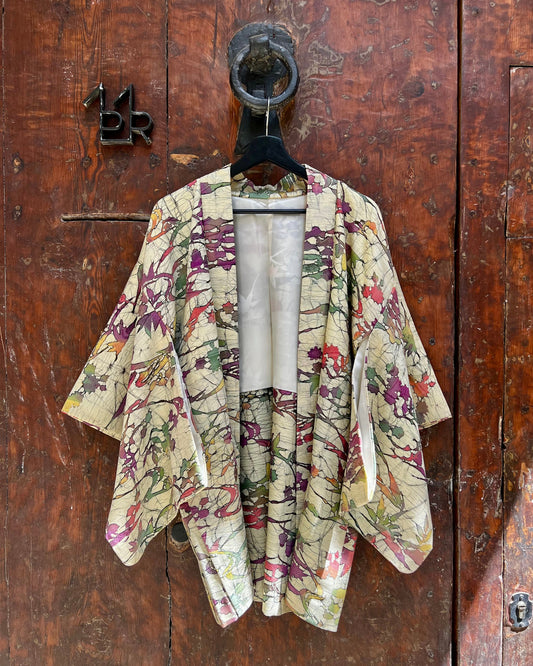 Vintage Black Silk Haori Jacket · BAKUCHIKU 爆竹