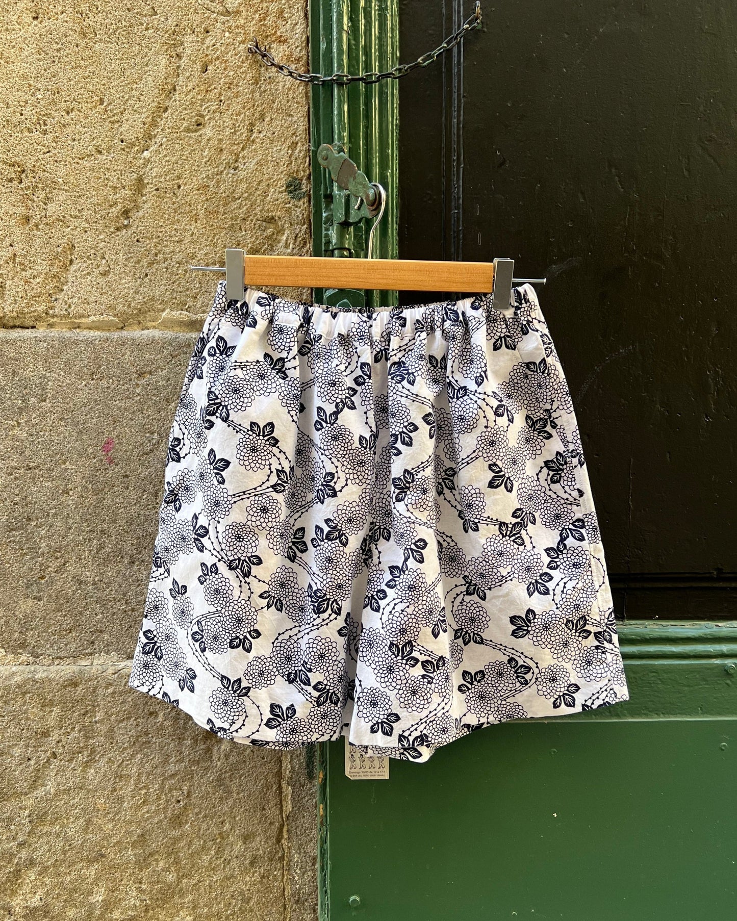 Upcycled Yukata Cotton Shorts · NATSU NO YORU 夏の夜