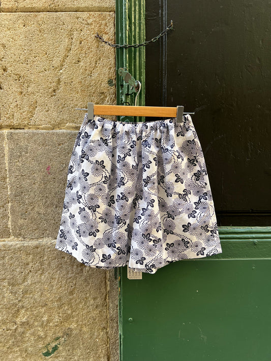 Upcycled Yukata Cotton Shorts · NATSU NO YORU 夏の夜