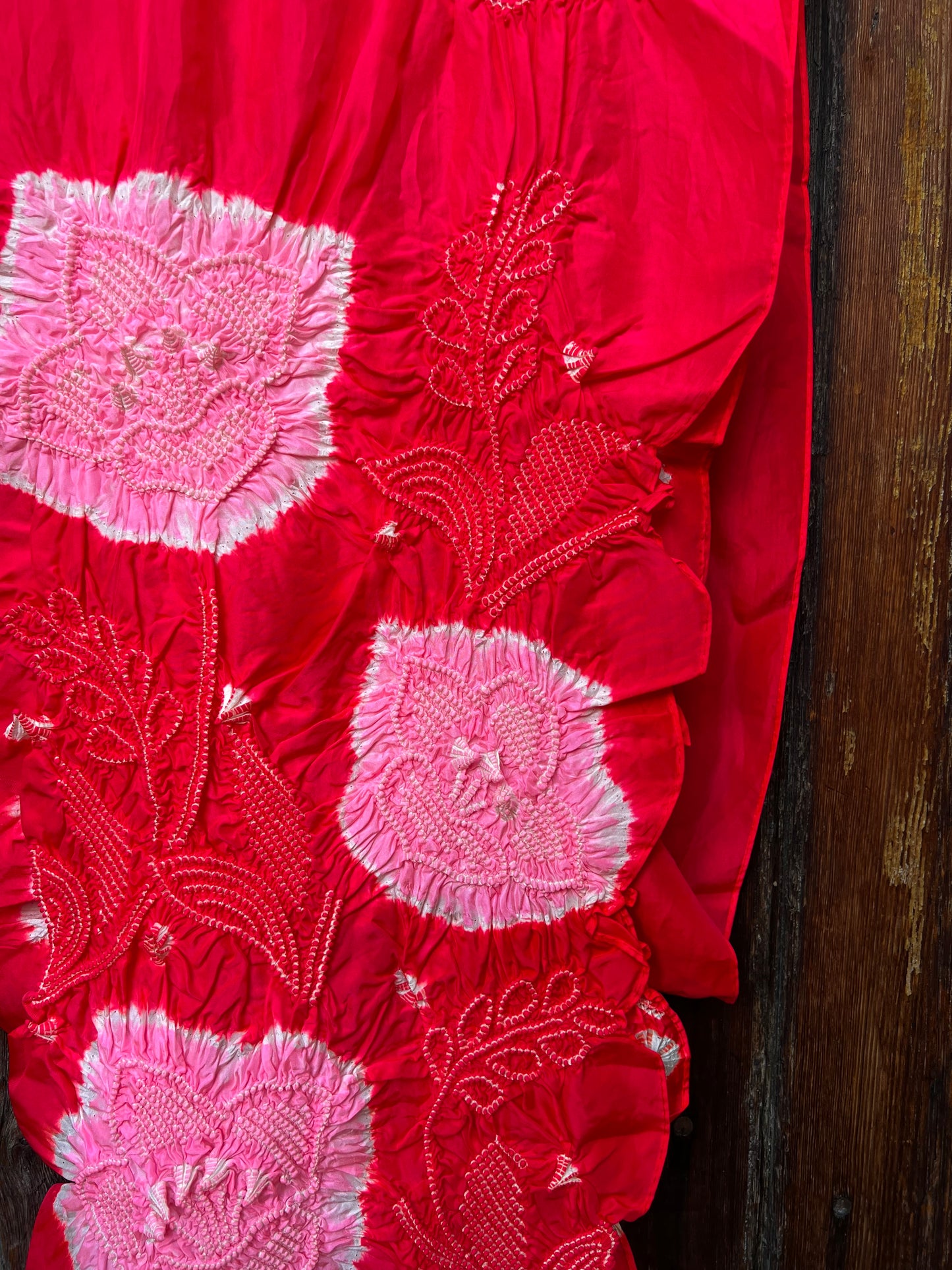LARGE SILK OBIAGE / SCARF・HIBOTAN 緋牡丹