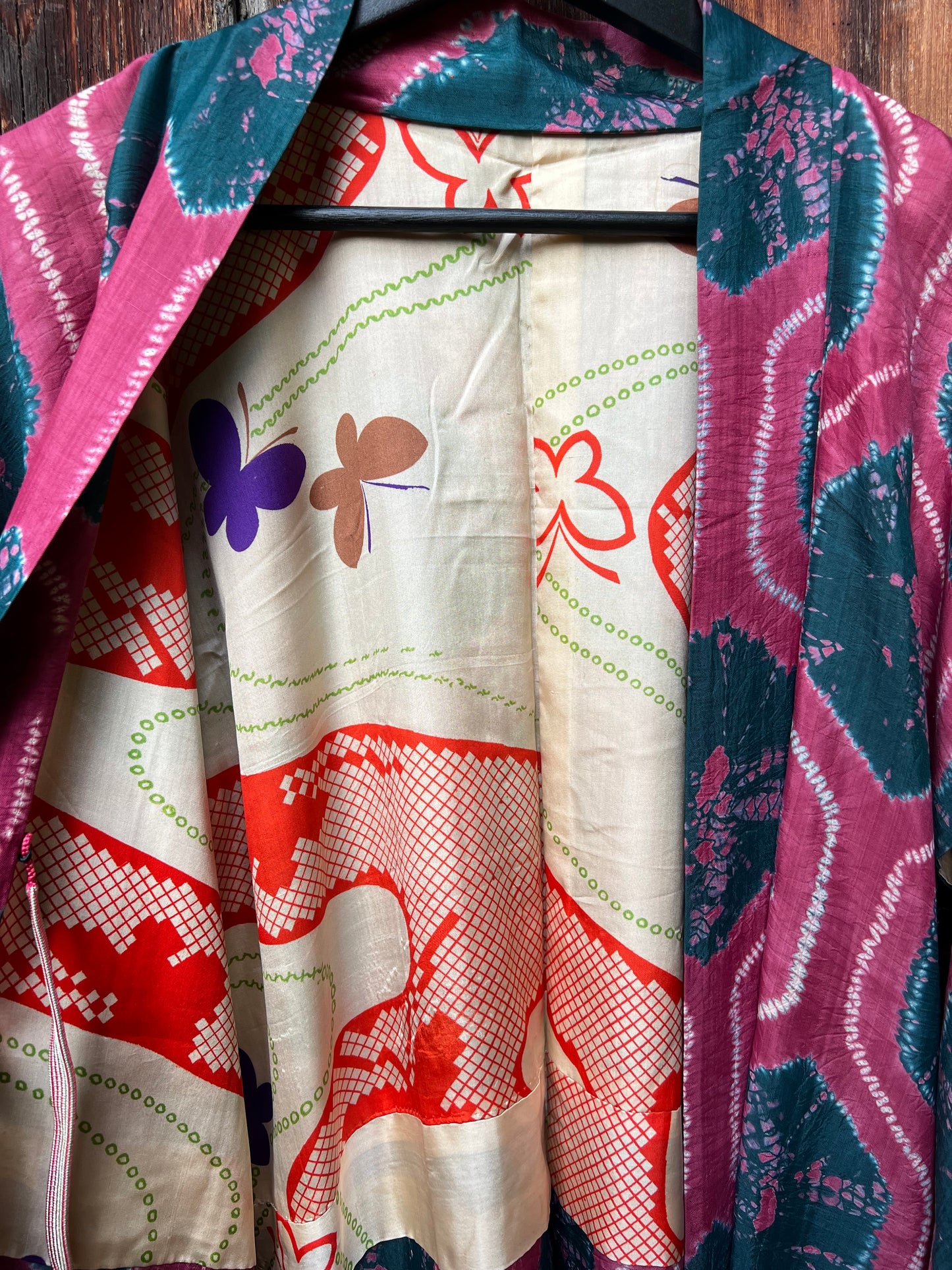 Vintage Silk Haori Jacket・BENISUI・紅翠