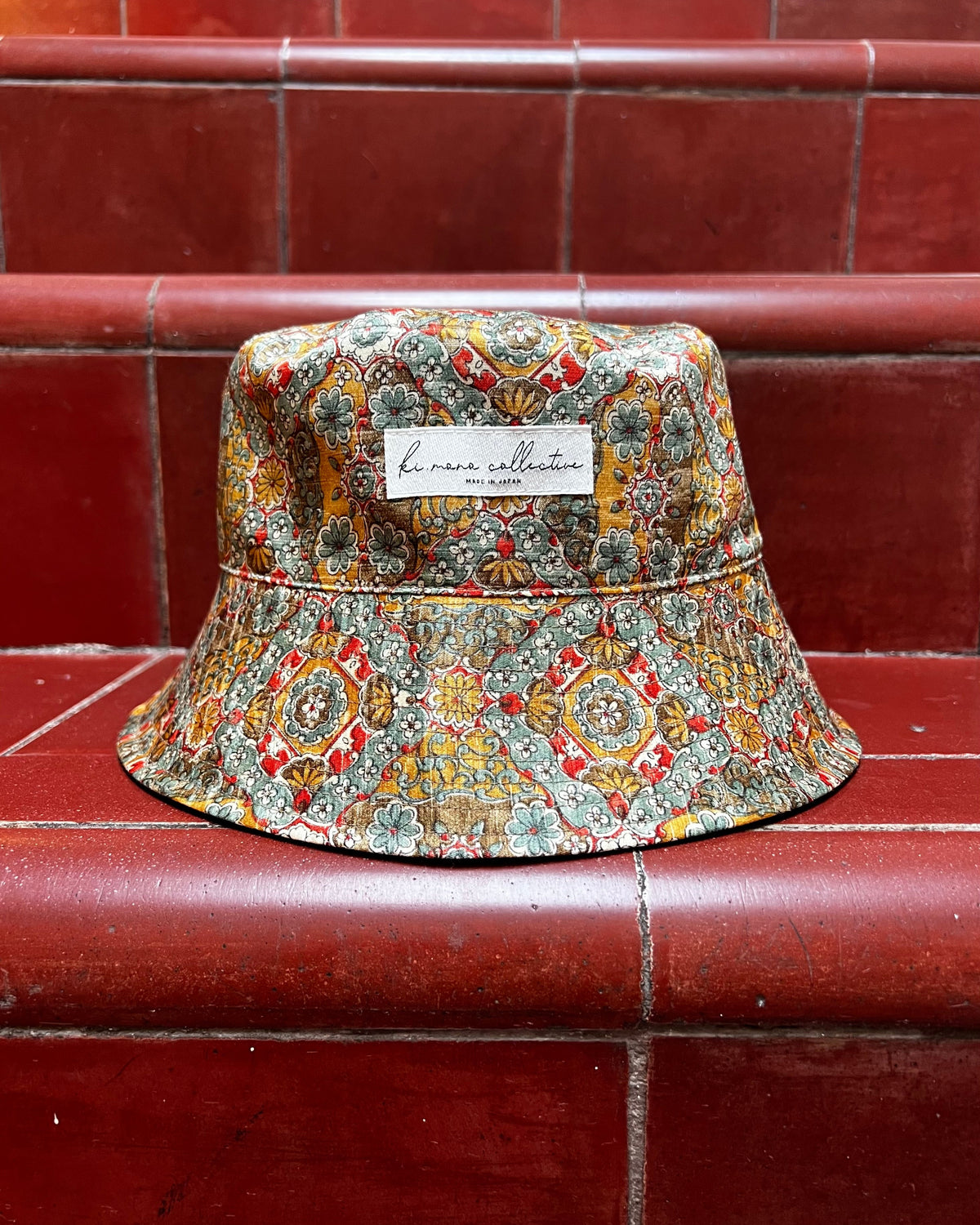 UPCYCLED KIMONO BUCKET HAT・KARAHANA 唐花