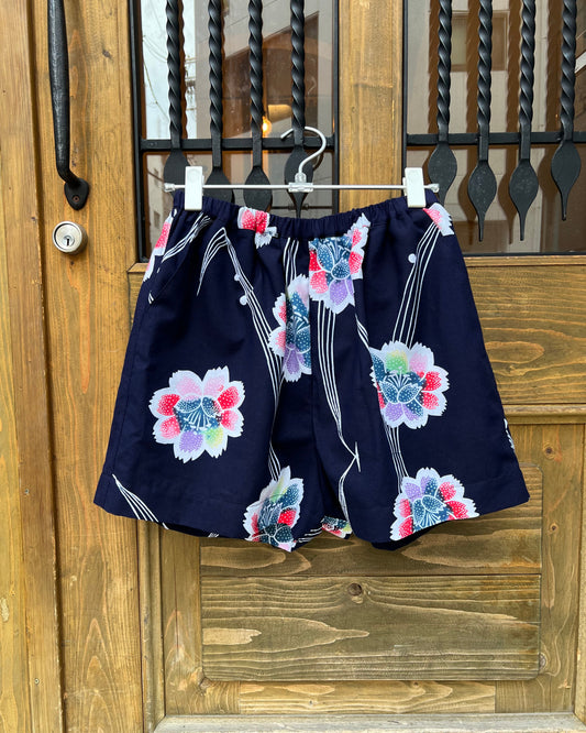 UPCYCLED YUKATA SHORTS・MUNEKYUN 胸キュン