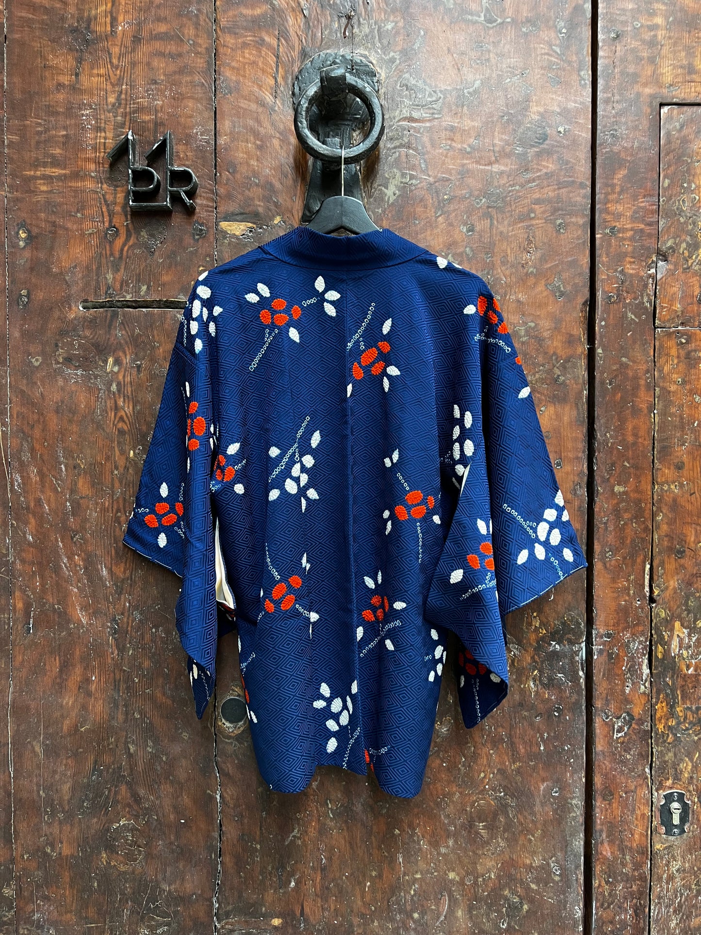 Vintage Partial Shibori Silk Haori Jacket · AIKOMACHI・藍小町