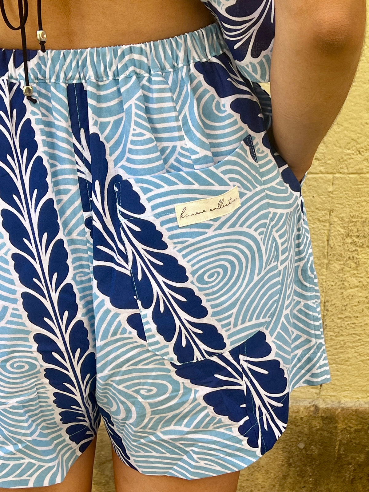UPCYCLED YUKATA SHORTS・NAMI 波 Short