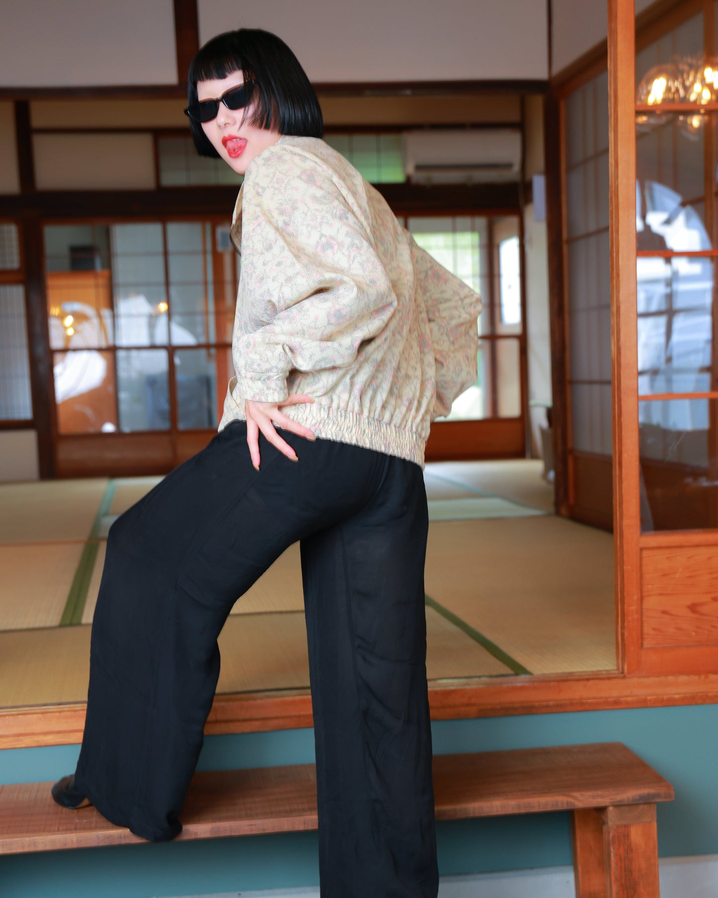 UPCYCLED KIMONO JACKET・MUTSU NO HANA 六花