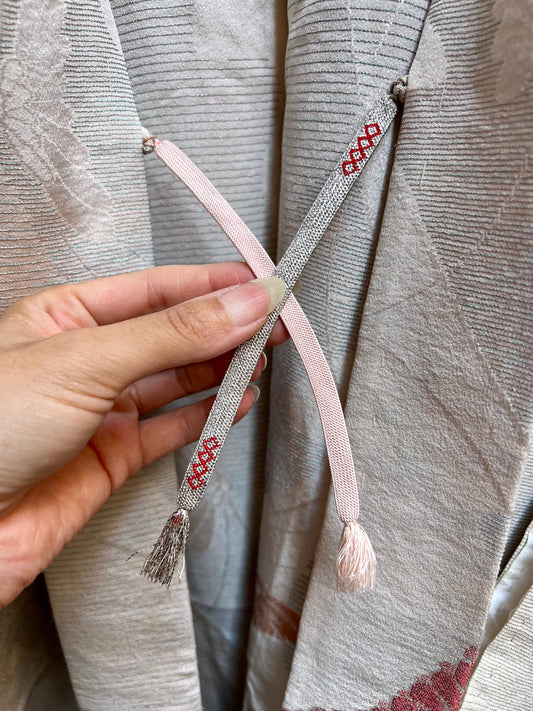 VINTAGE SILK HAORI JACKET・SHIROCHŌ 白蝶