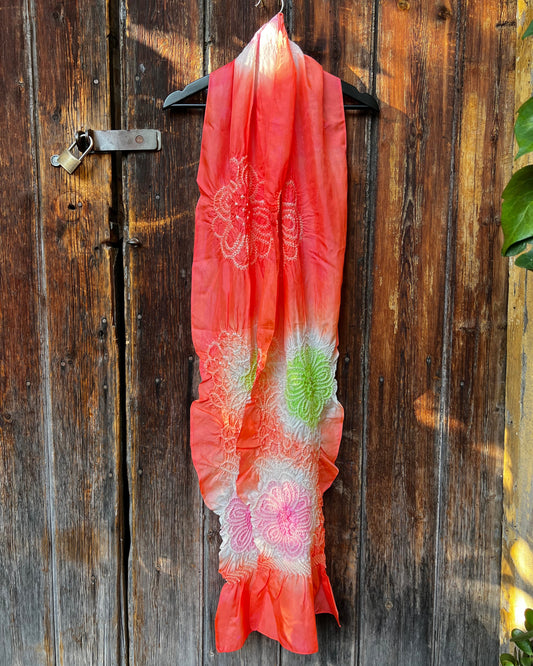 LARGE SILK OBIAGE / SCARF・HANATEMARI 花手毬