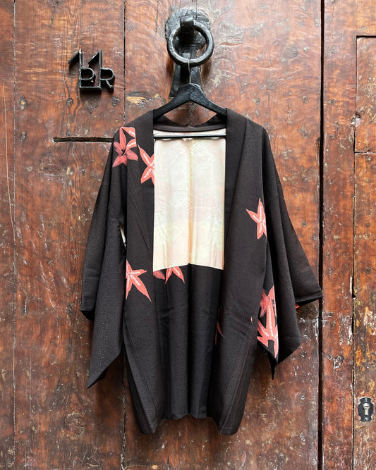 CHAQUETA HAORI VINTAGE DE SEDA・MOMIJIKAGE 紅葉影