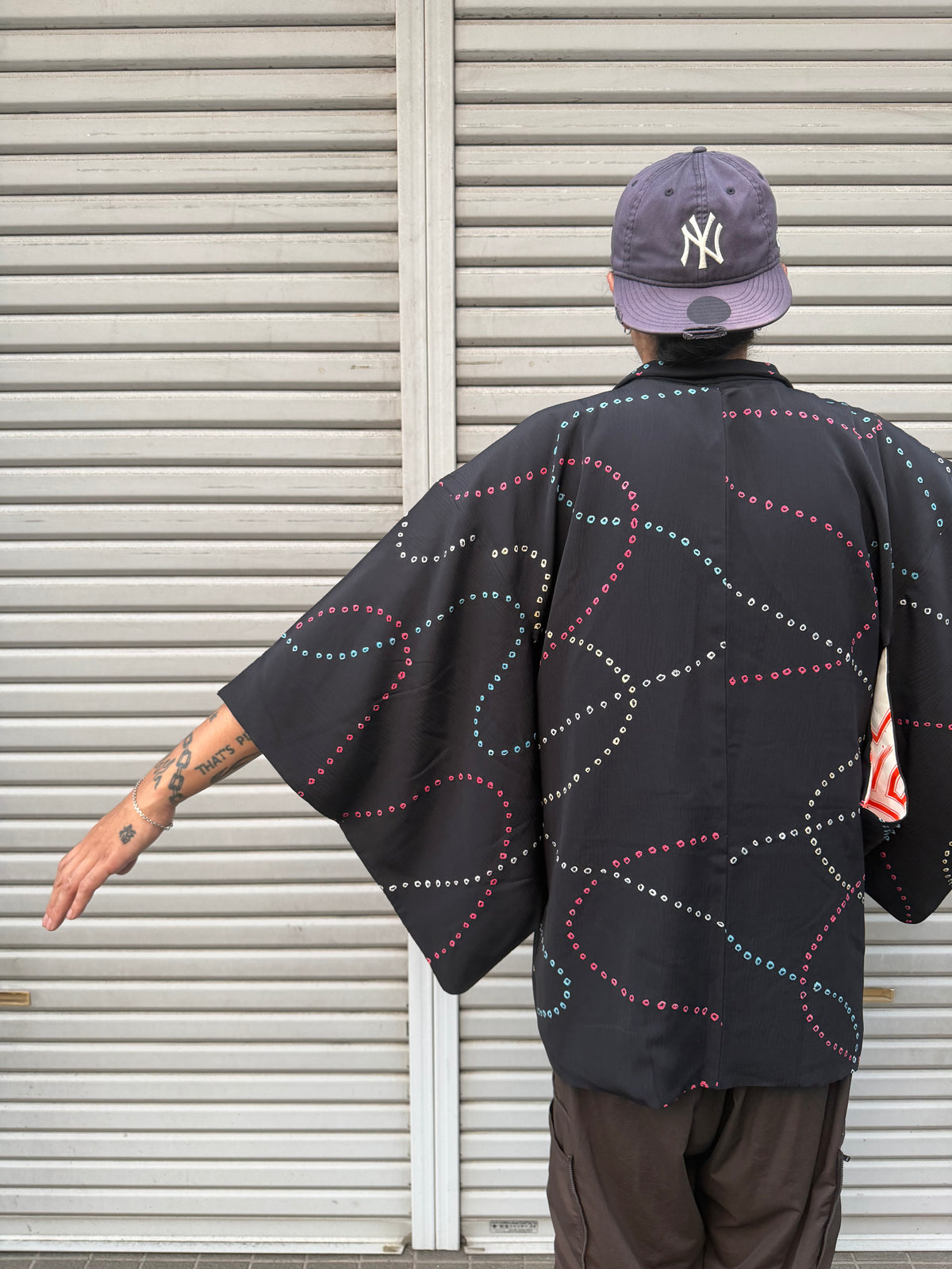 Vintage Partial Shibori Silk Haori Jacket · HOSHIMEGURI・星巡り