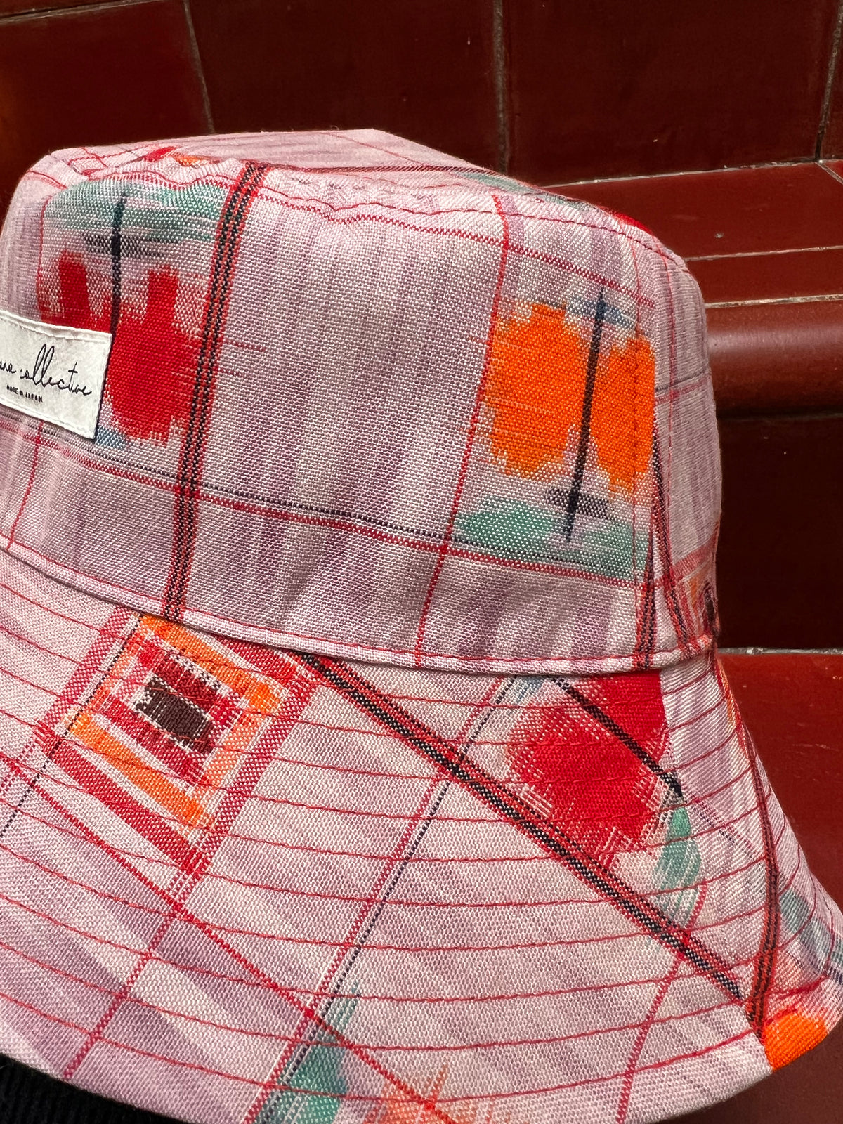 UPCYCLED KIMONO BUCKET HAT・FRUIT PUNCH フルーツポンチ