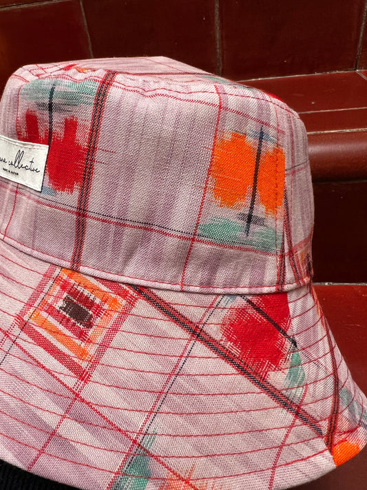 UPCYCLED KIMONO BUCKET HAT・FRUIT PUNCH フルーツポンチ