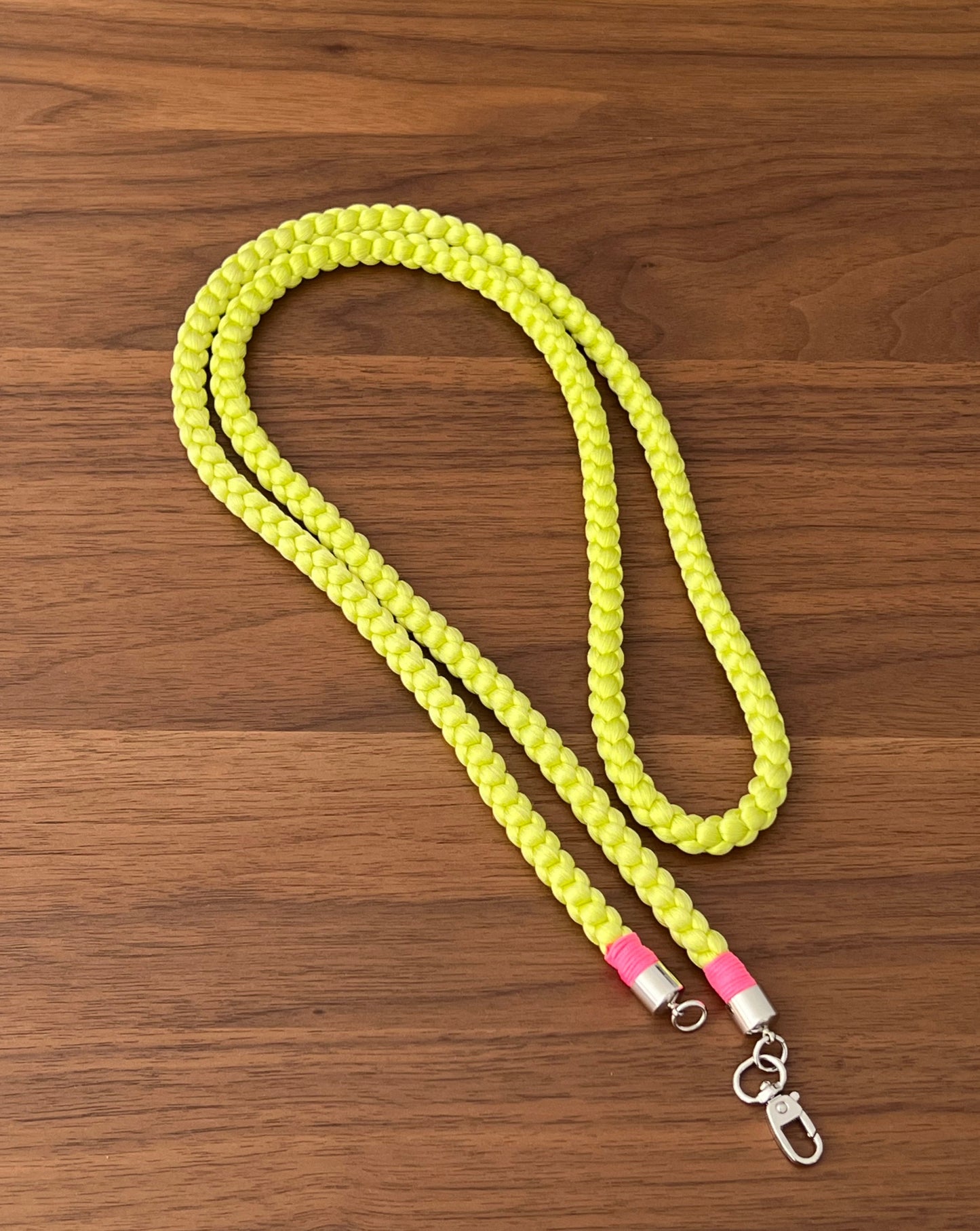 UPCYCLED OBI-JIME PHONE STRAP・NEON YELLOW ネオン黄色