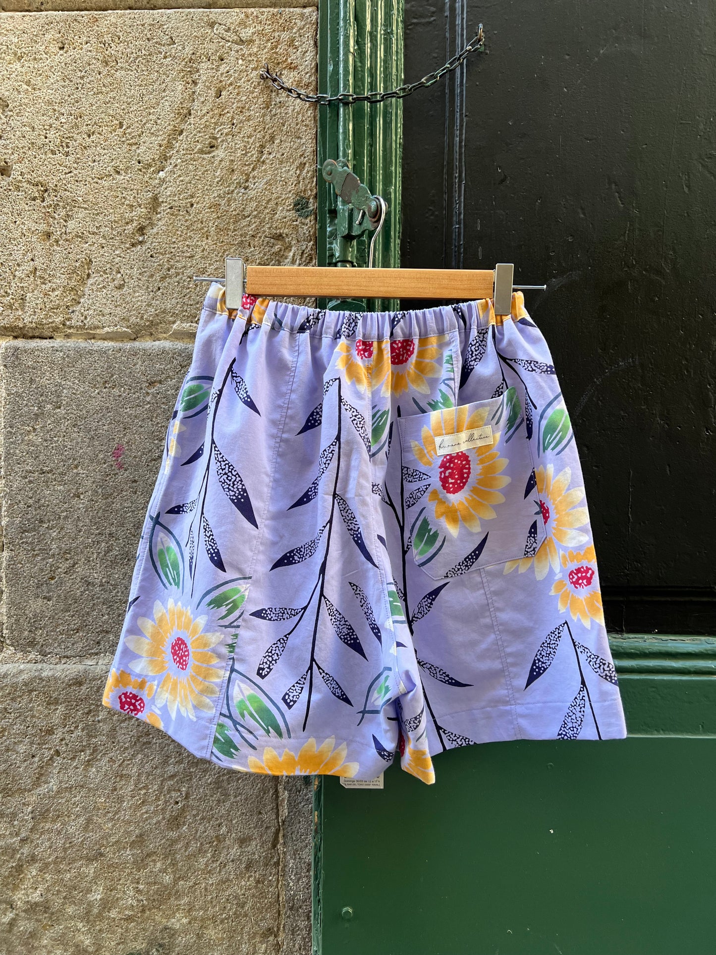 Upcycled Yukata Cotton Shorts · HIMAWARI ひまわり