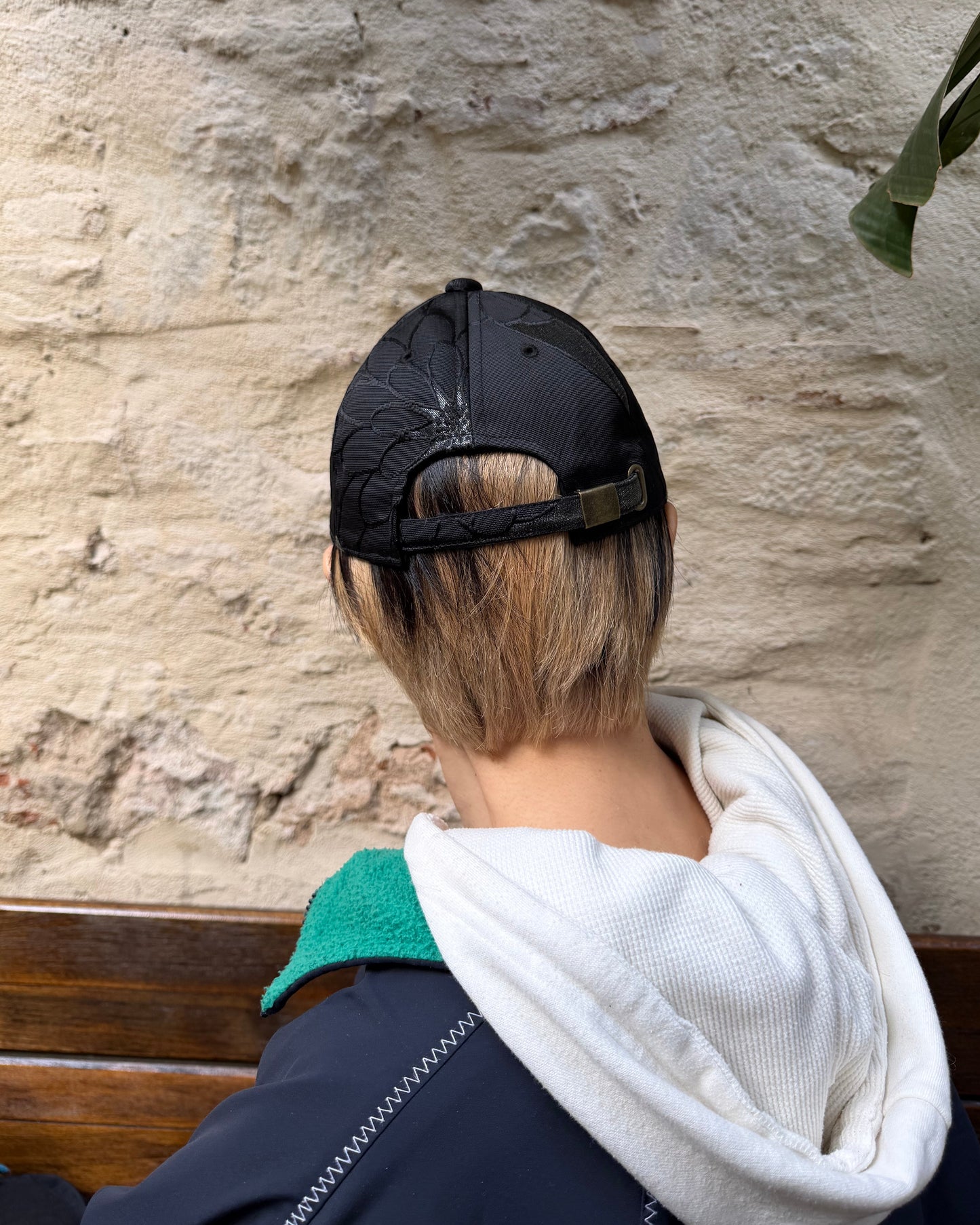 UPCYCLED OBI BASEBALL CAP・KIRAKIRA KURO キラキラ黒