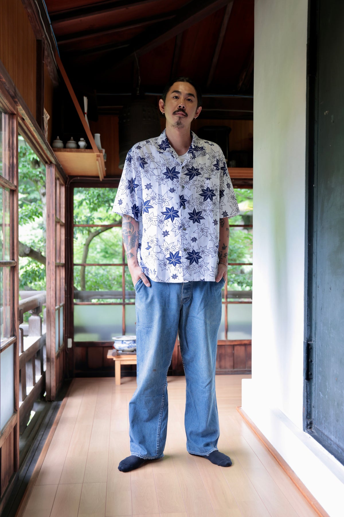Yukata Aloha Shirt・KAZE 風