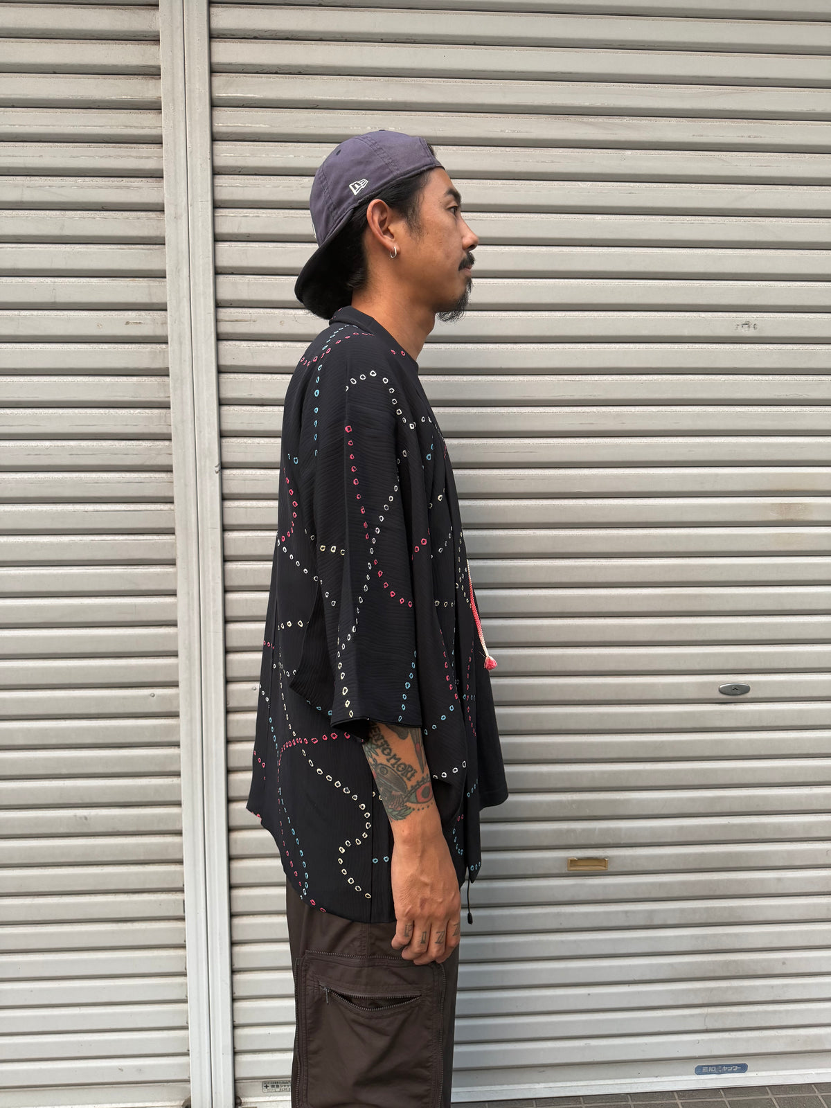 Vintage Partial Shibori Silk Haori Jacket · HOSHIMEGURI・星巡り