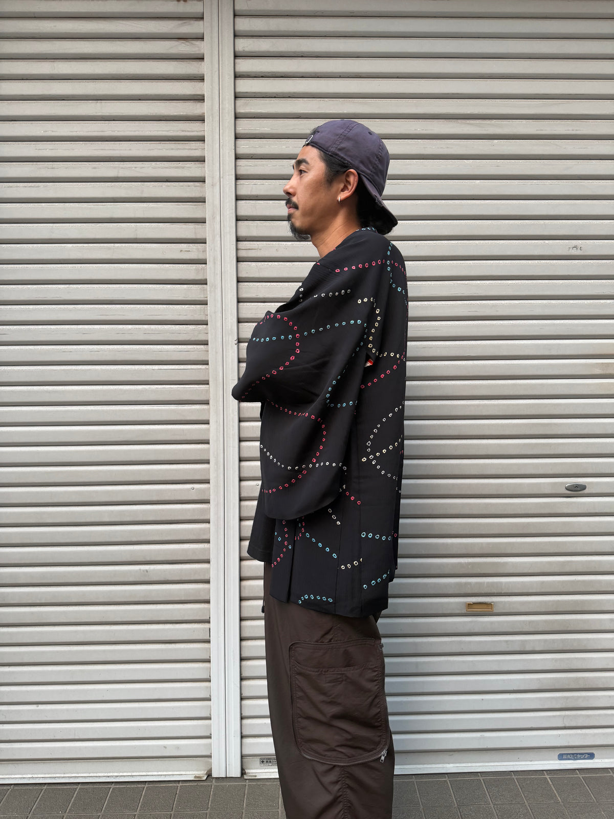 Vintage Partial Shibori Silk Haori Jacket · HOSHIMEGURI・星巡り